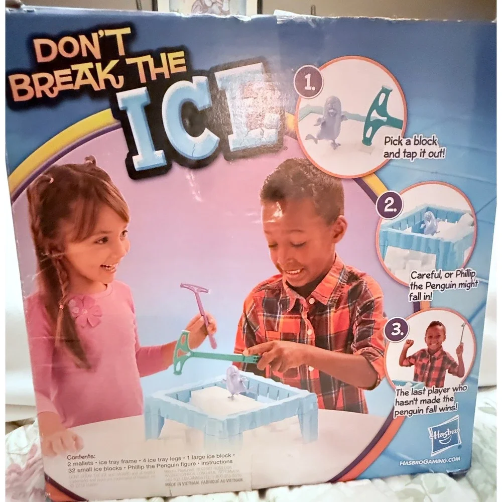 Hasbro Don't Break the Ice Game Kids OS Blue‎ Good Penguin Suspense Game
